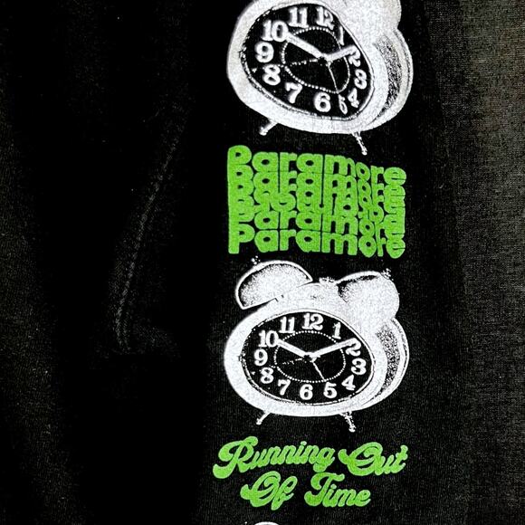 Paramore Running Out of Time Band Hoodie - Black - Size Medium - Picture 5 of 6